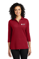 Port Authority® Ladies Silk Touch 3/4-Sleeve Polo