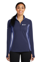 Sport-Tek® Ladies' Sport-Wick Stretch Contrast 1/2-Zip Pullover